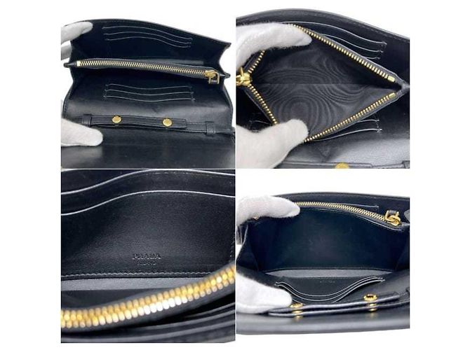 Prada Bi-fold Long Wallet Schwarz - Ansicht 4