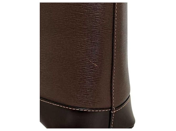 Borsa a tracolla in pelle marrone Burberry - vista 6