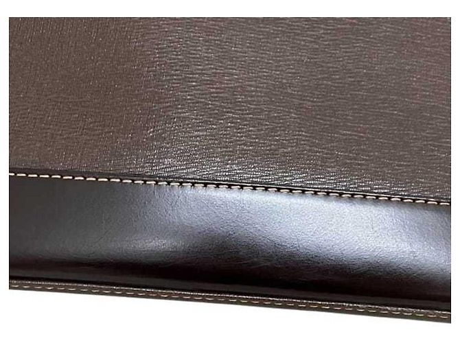 Borsa a tracolla in pelle marrone Burberry - vista 9