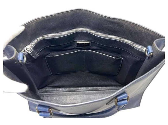 Bolso Tote Prada Saffiano azul - vista 6