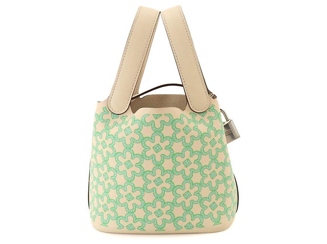 Hermès Hermes Picotin Lock PM Lucky Daisy Handtasche Hellgrün - Ansicht 2