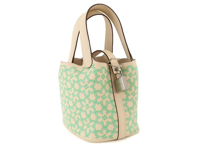 Hermès Hermes Picotin Lock PM Lucky Daisy Handtasche Hellgrün - Ansicht 3