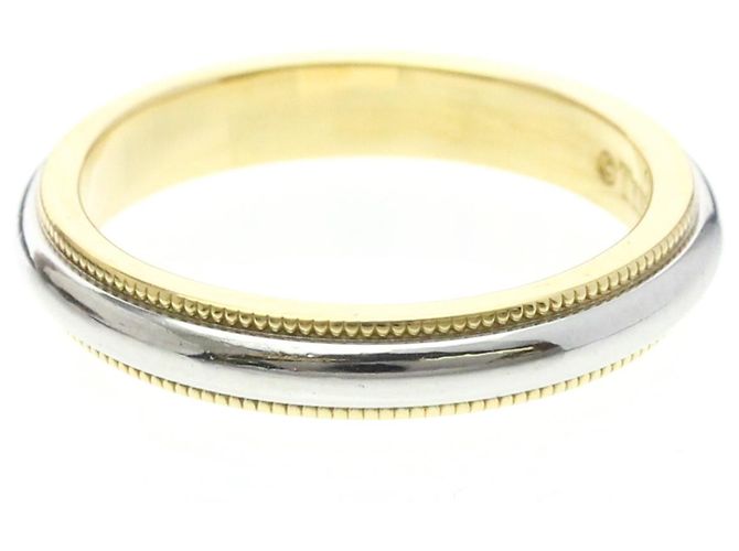 Tiffany & Co Tiffany Milgrain Ring Silber Golden - Ansicht 2