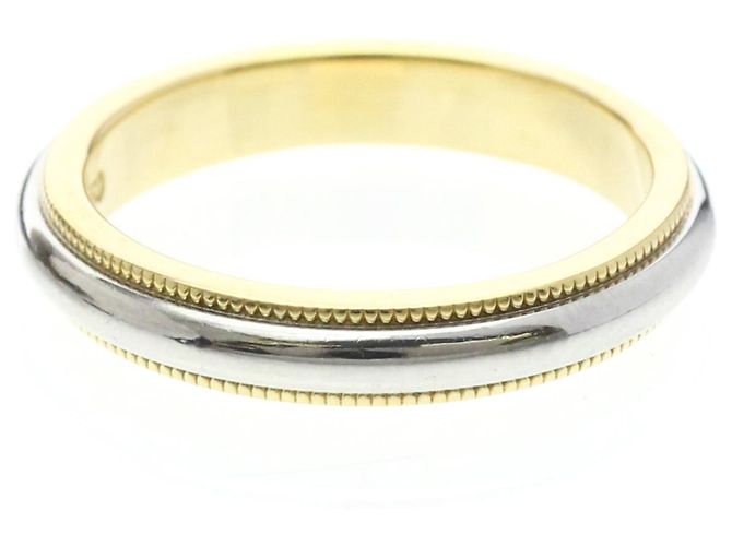 Tiffany & Co Tiffany Milgrain Ring Silber Golden - Ansicht 3
