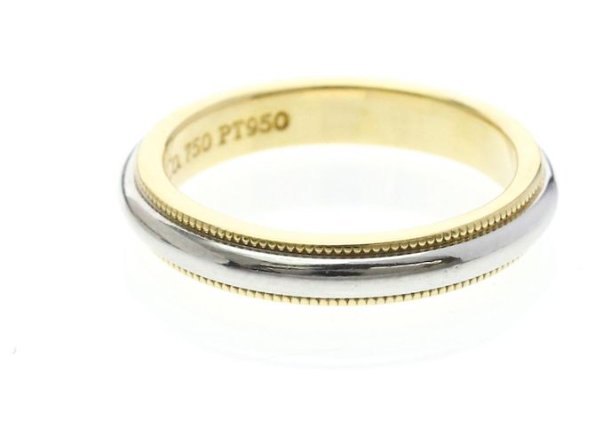 Tiffany & Co Tiffany Milgrain Ring Silber Golden - Ansicht 4