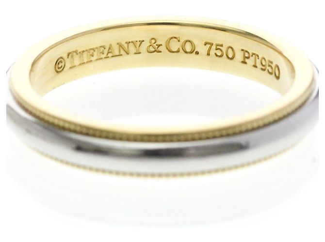 Tiffany & Co Tiffany Milgrain Ring Silber Golden - Ansicht 5