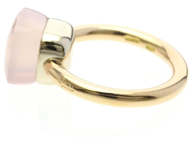 Anello Nude Classic di Pomellato in oro rosa e quarzo D'oro - vista 2