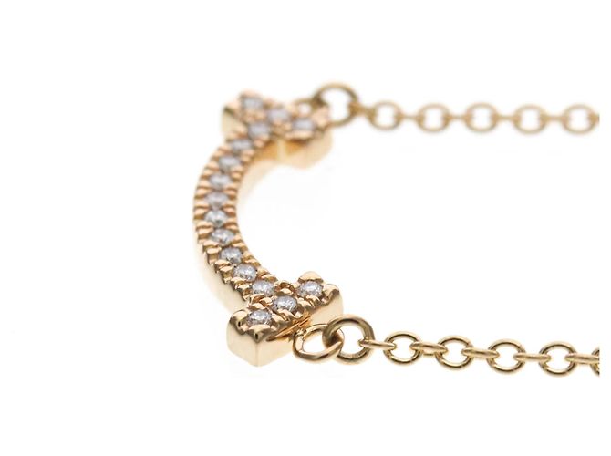 Tiffany & Co Collana Tiffany T Smile Micro Size D'oro - vista 3