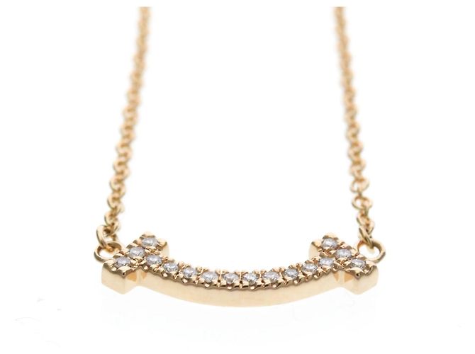 Tiffany & Co Collana Tiffany T Smile Micro Size D'oro - vista 4