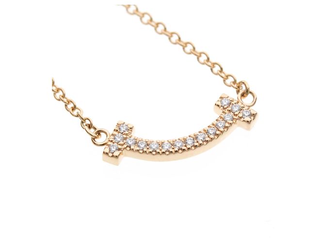 Tiffany & Co Collana Tiffany T Smile Micro Size D'oro - vista 7