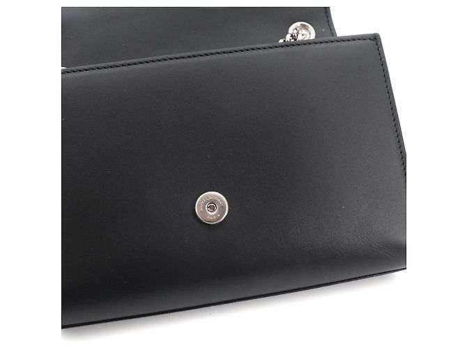 Borsa a Spalla con Catena Saint Laurent Kate Small Nero - vista 7