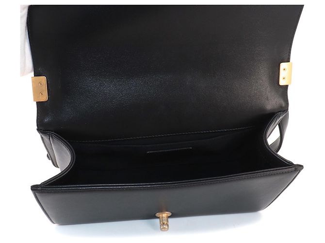 Borsa a Spalla Chanel Boy Chain Nero - vista 7