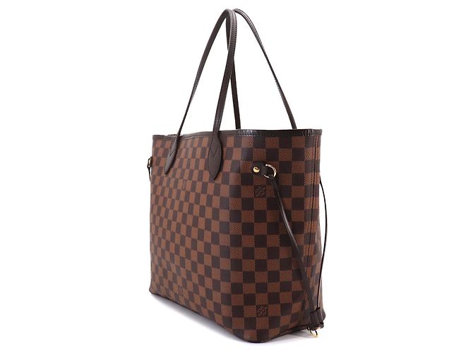 Borsa Tote Louis Vuitton Neverfull MM Damier Fuschia Damier ebene - vista 3