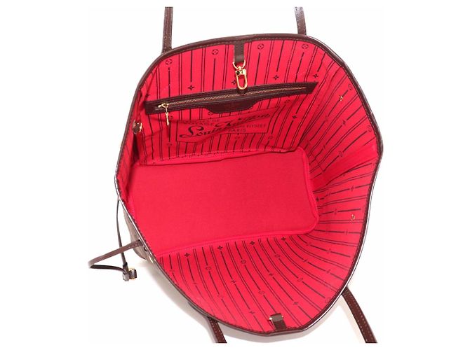 Borsa Tote Louis Vuitton Neverfull MM Damier Fuschia Damier ebene - vista 6
