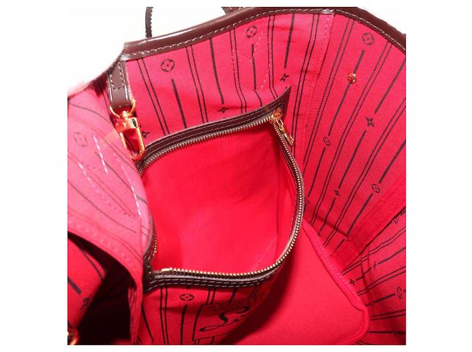 Borsa Tote Louis Vuitton Neverfull MM Damier Fuschia Damier ebene - vista 7