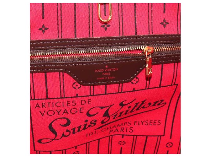 Borsa Tote Louis Vuitton Neverfull MM Damier Fuschia Damier ebene - vista 8