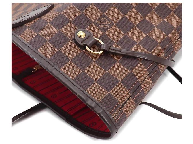 Borsa Tote Louis Vuitton Neverfull MM Damier Fuschia Damier ebene - vista 9