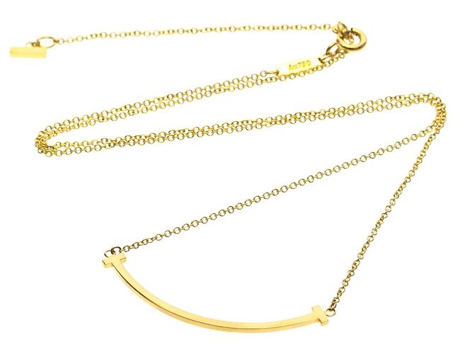 Tiffany & Co Tiffany T Smile Collier Small Größe in Roségold (18K) Golden - Ansicht 12