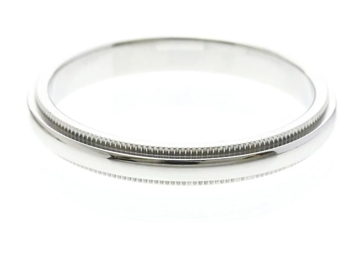 Tiffany & Co Tiffany Milgrain Platinring Silber - Ansicht 3