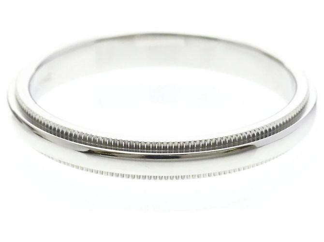 Tiffany & Co Tiffany Milgrain Platinring Silber - Ansicht 4
