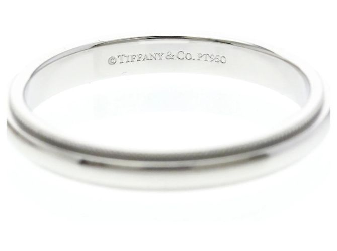 Tiffany & Co Tiffany Milgrain Platinring Silber - Ansicht 5