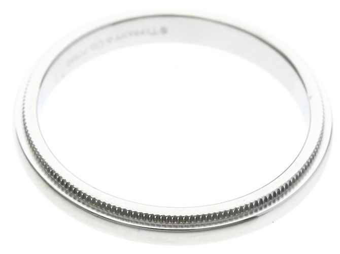 Tiffany & Co Tiffany Milgrain Platinring Silber - Ansicht 9