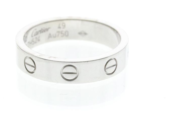 Cartier Mini Love Band Ring Silber - Ansicht 2
