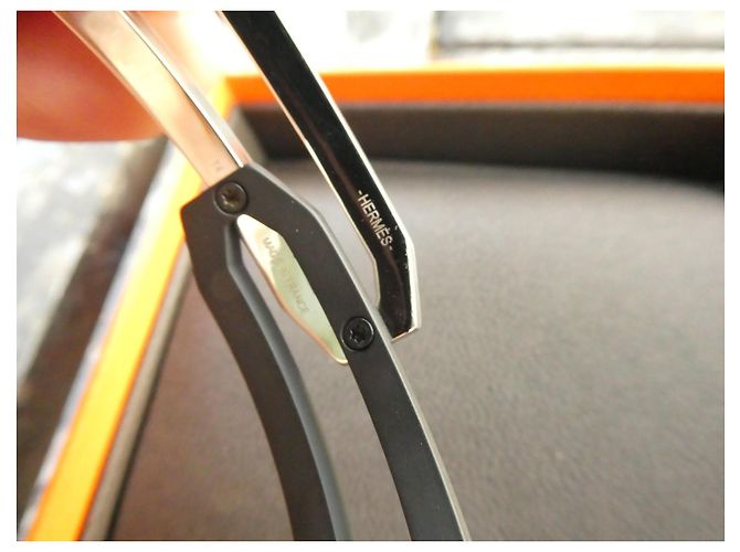 Bracciale Hermès in metallo spazzolato e PVD nero opaco taglia 4 Argento - vista 3