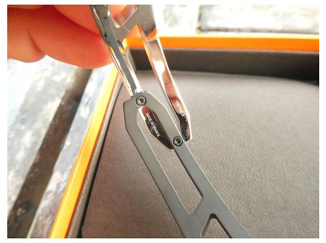 Bracciale Hermès in metallo spazzolato e PVD nero opaco taglia 4 Argento - vista 4
