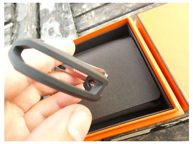 Bracciale Hermès in metallo spazzolato e PVD nero opaco taglia 4 Argento - vista 6