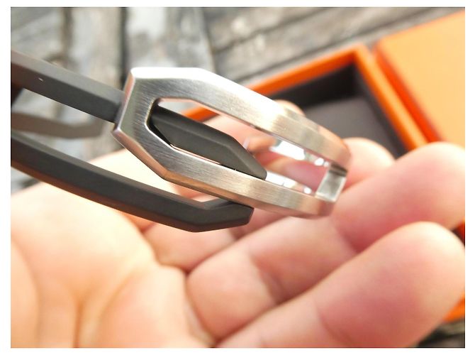 Bracciale Hermès in metallo spazzolato e PVD nero opaco taglia 4 Argento - vista 7
