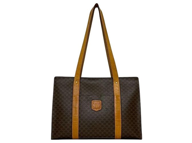 Céline Borsa Tote Celine Macadam Brown Marrone - vista 2