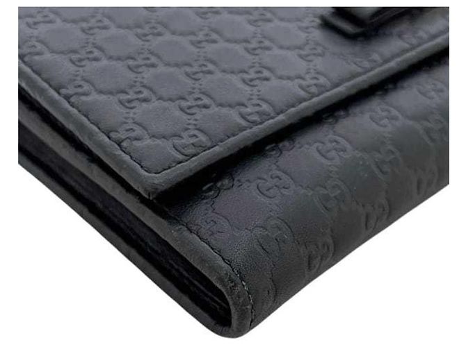 Gucci Schwarzes Bi-Fold Long Wallet - Ansicht 11