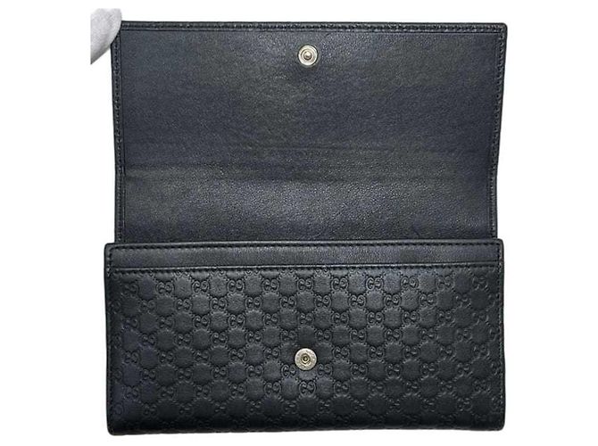 Gucci Schwarzes Bi-Fold Long Wallet - Ansicht 5