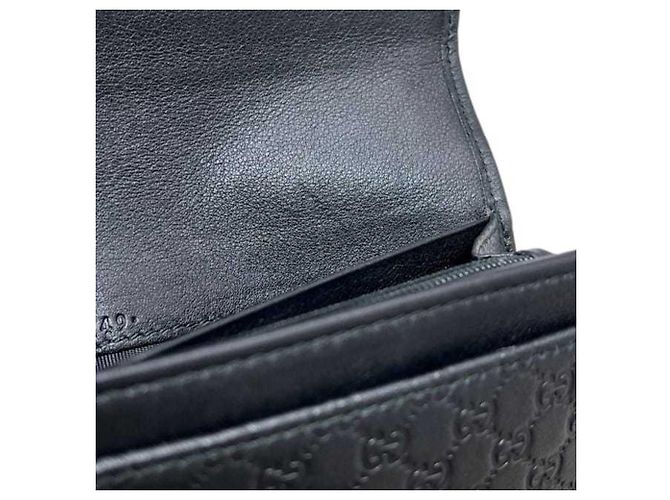 Gucci Schwarzes Bi-Fold Long Wallet - Ansicht 8