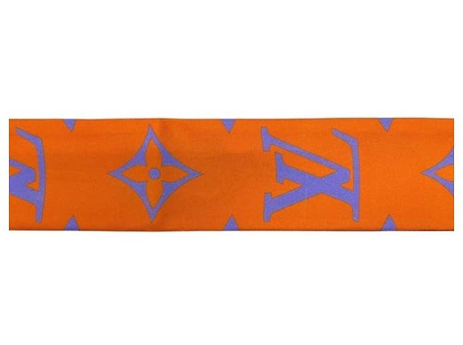 Louis Vuitton Monogram Seidenschal Rot Blau Orange - Ansicht 8