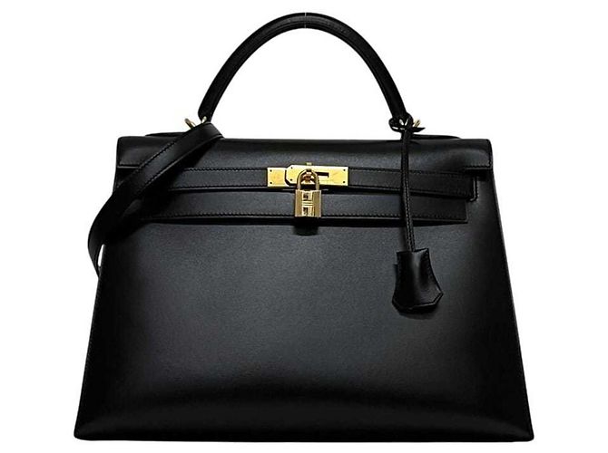 Hermès Borsa Hermes Kelly 32 Nero - vista 2
