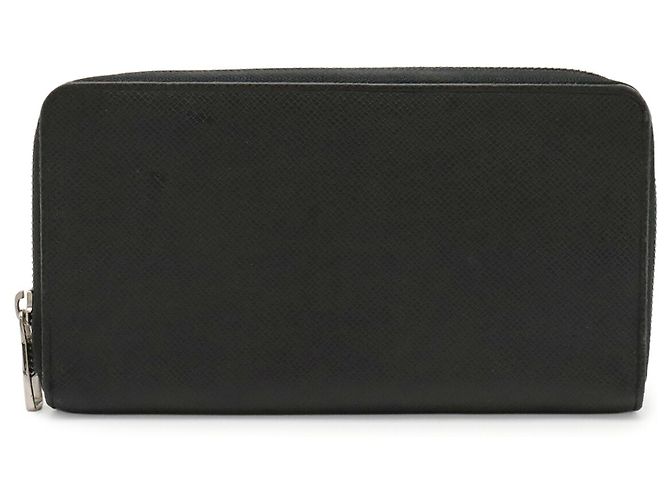 Louis Vuitton Taiga Zippy Organizer Reiseetui Schwarz Grau - Ansicht 2