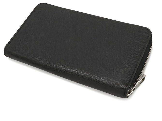 Louis Vuitton Taiga Zippy Organizer Reiseetui Schwarz Grau - Ansicht 3
