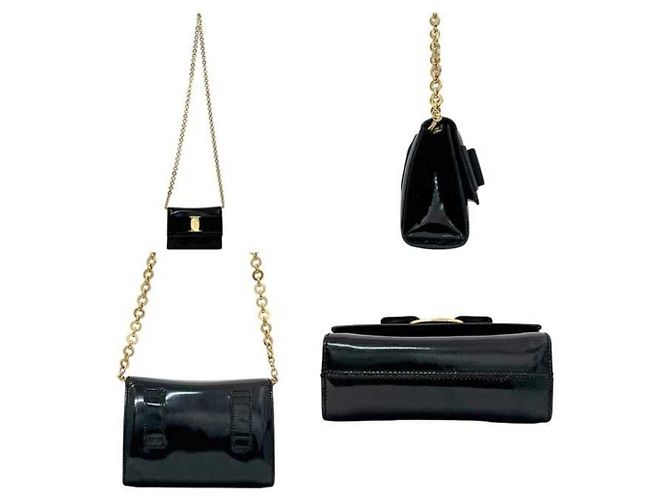 Borsa a tracolla Vara nera Salvatore Ferragamo Nero - vista 3