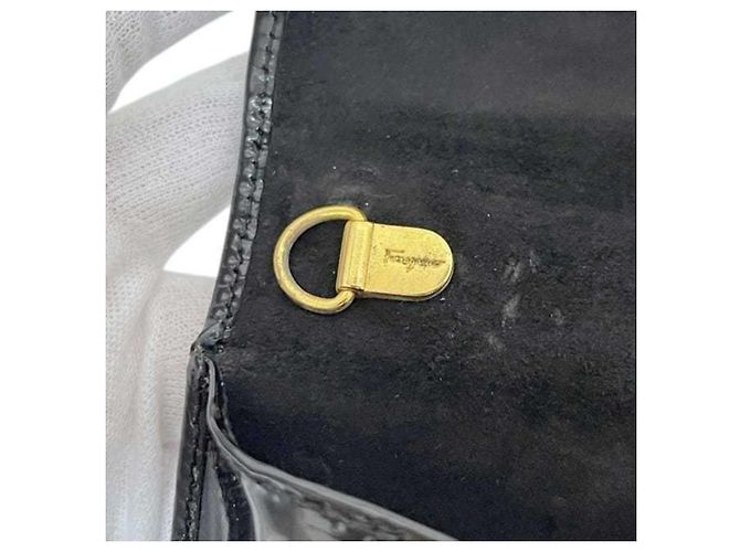 Borsa a tracolla Vara nera Salvatore Ferragamo Nero - vista 7