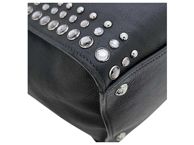 Borsa in pelle nera Prada 2 in 1 Nero - vista 7