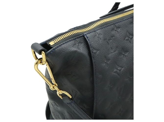 Borsa Tote Louis Vuitton Monogram Empreinte Lumineuse GM Blu navy - vista 8