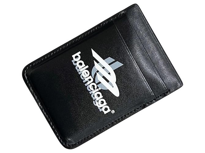 Tarjetero de cuero Balenciaga negro - vista 2