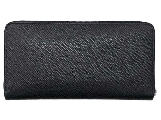 Céline Celine Round Long Wallet - Black Leather - view 3