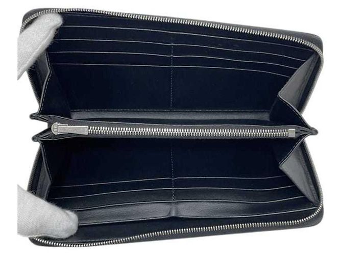 Céline Celine Round Long Wallet - Black Leather - view 4