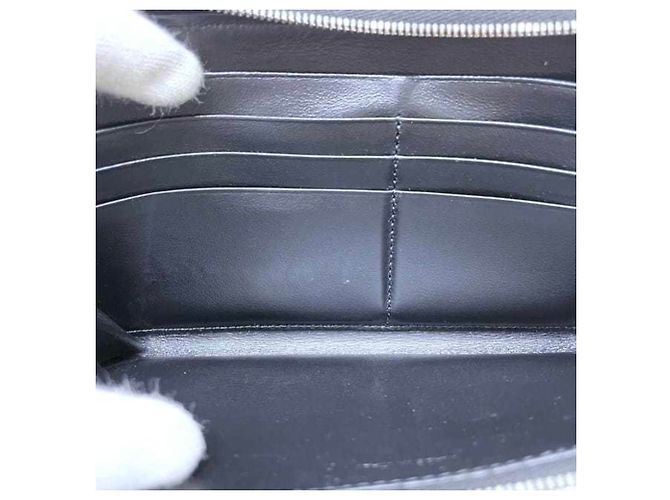 Céline Celine Round Long Wallet - Black Leather - view 7