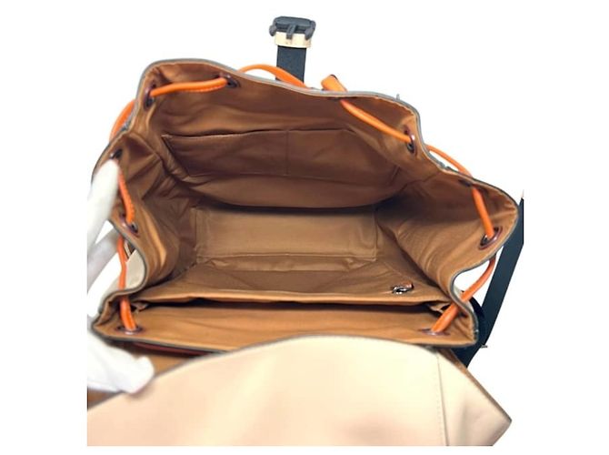 Coach Signature Lederrucksack Weiß Beige - Ansicht 4