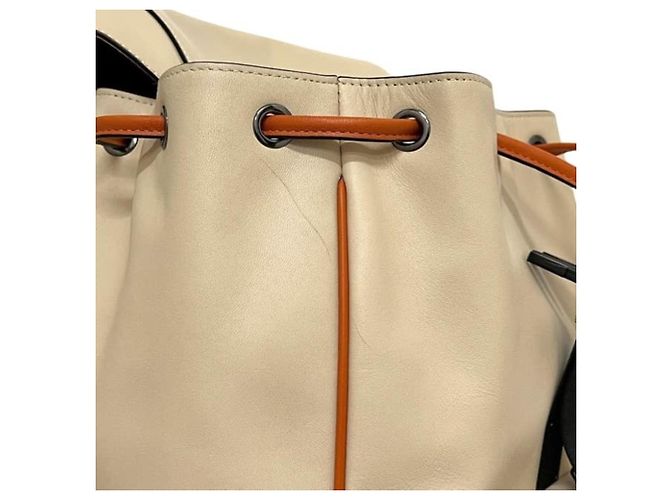 Coach Signature Lederrucksack Weiß Beige - Ansicht 8