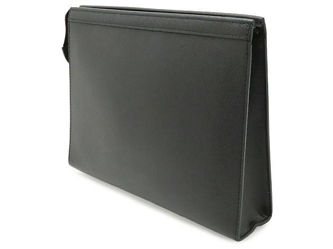 Pochette Voyage MM Taiga Louis Vuitton Clutch Bag Nero - vista 3